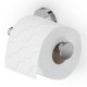 Porte papier toilette en laiton chromé