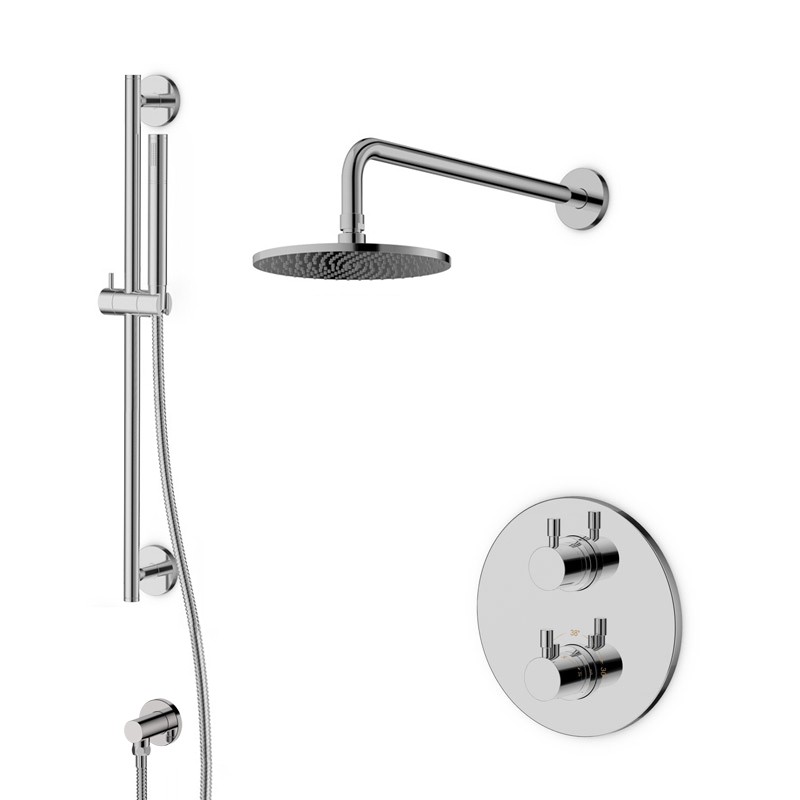 Pack douche encastré thermostatique chromé LOOP 7 Pack douche encastré thermostatique chromé LOOP 7
