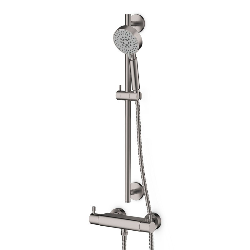 Pack douche thermostatique inox brossé LOOP 2 Pack douche thermostatique inox brossé LOOP 2