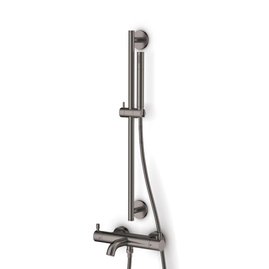 Pack bain/douche LOOP 4 inox brossé