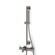 Pack bain/douche LOOP 4 inox brossé