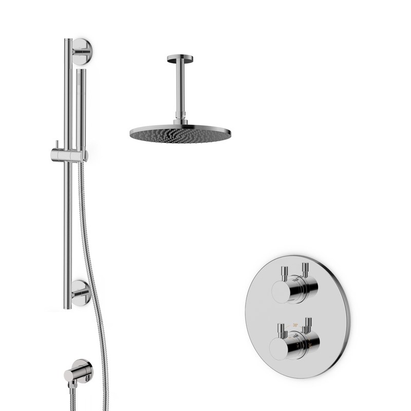 Pack douche encastré thermostatique chromé LOOP 8 Pack douche encastré thermostatique chromé LOOP 8