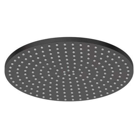 Douche de tête ø﻿﻿﻿ 25 cm en laiton noir mat