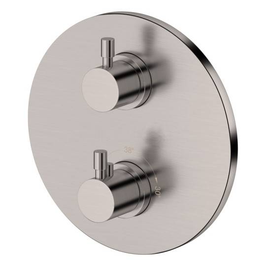 Mitigeur thermostatique mural avec inverseur douchette / douche de tête