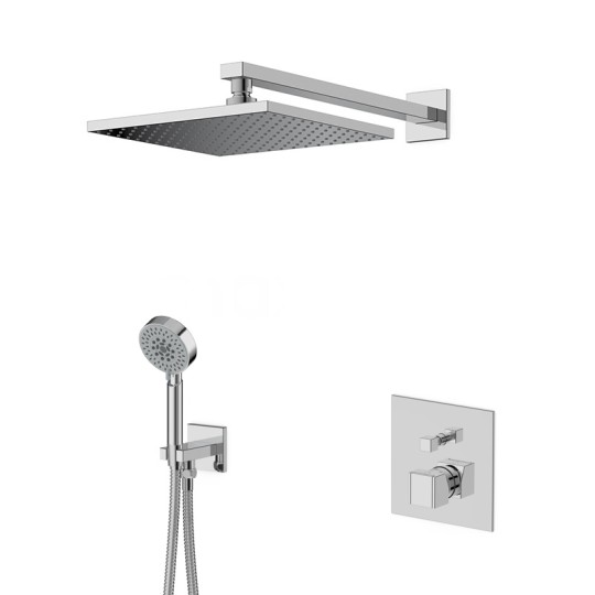 Pack douche encastré mitigeur KUBIK 3