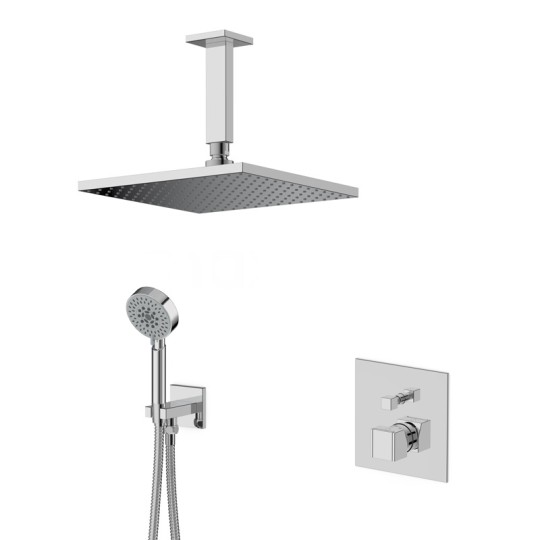 Pack douche encastré mitigeur KUBIK 4