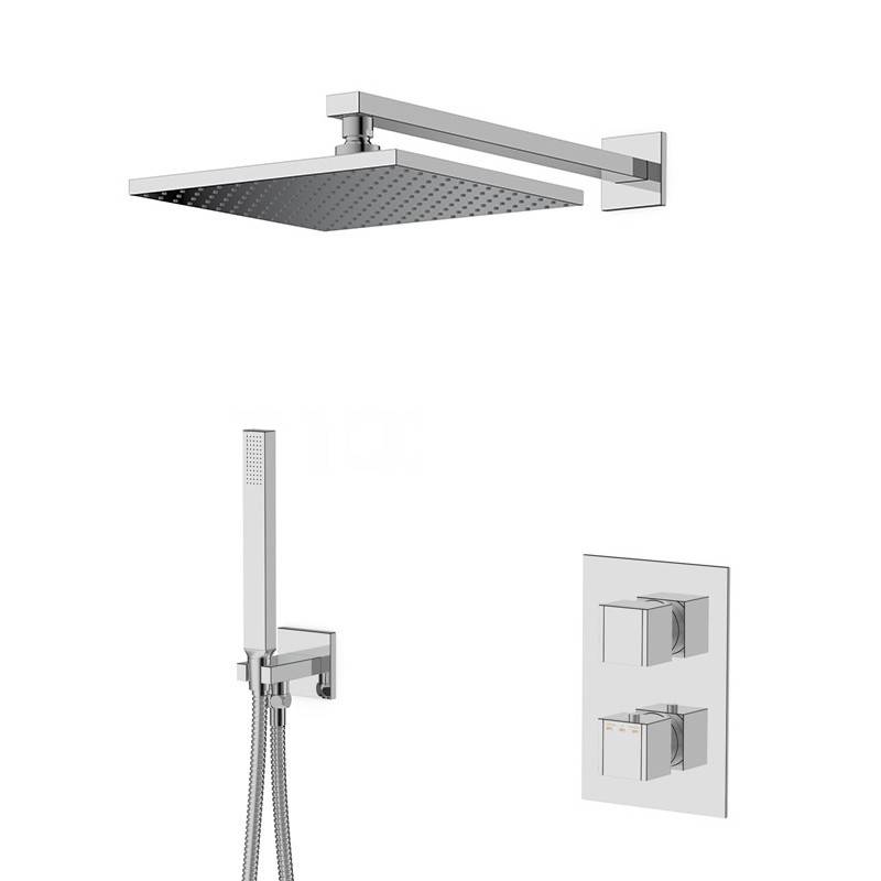 Pack douche encastré mitigeur thermostatique KUBIK 5 Pack douche encastré mitigeur thermostatique KUBIK 5