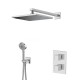 Pack douche encastré mitigeur thermostatique KUBIK 7