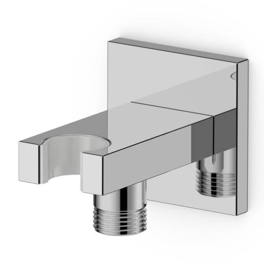 Support douchette mural avec alimentation flexible