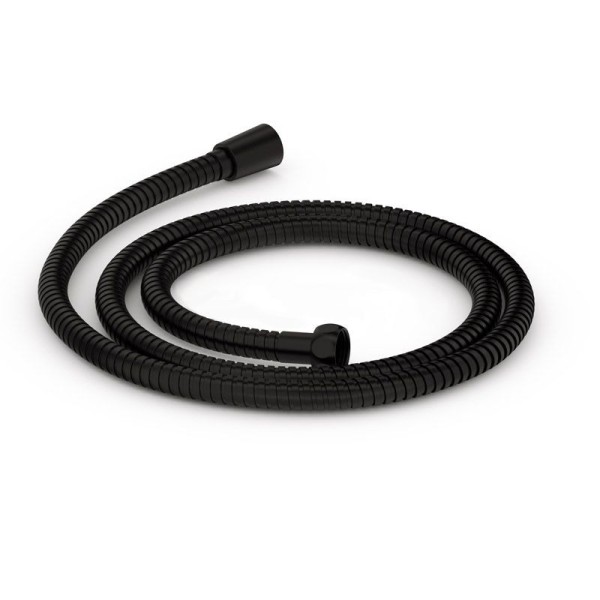 Robinet mitigeur colonne noir mat LOOP pour baignoire en îlot