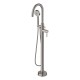 Mitigeur colonne inox brossé pour baignoire îlot