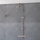 Colonne douche thermostatique LOOP inox brossé