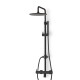 Colonne douche thermostatique noir mat avec douchette