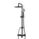 Colonne douche thermostatique noir mat avec douchette