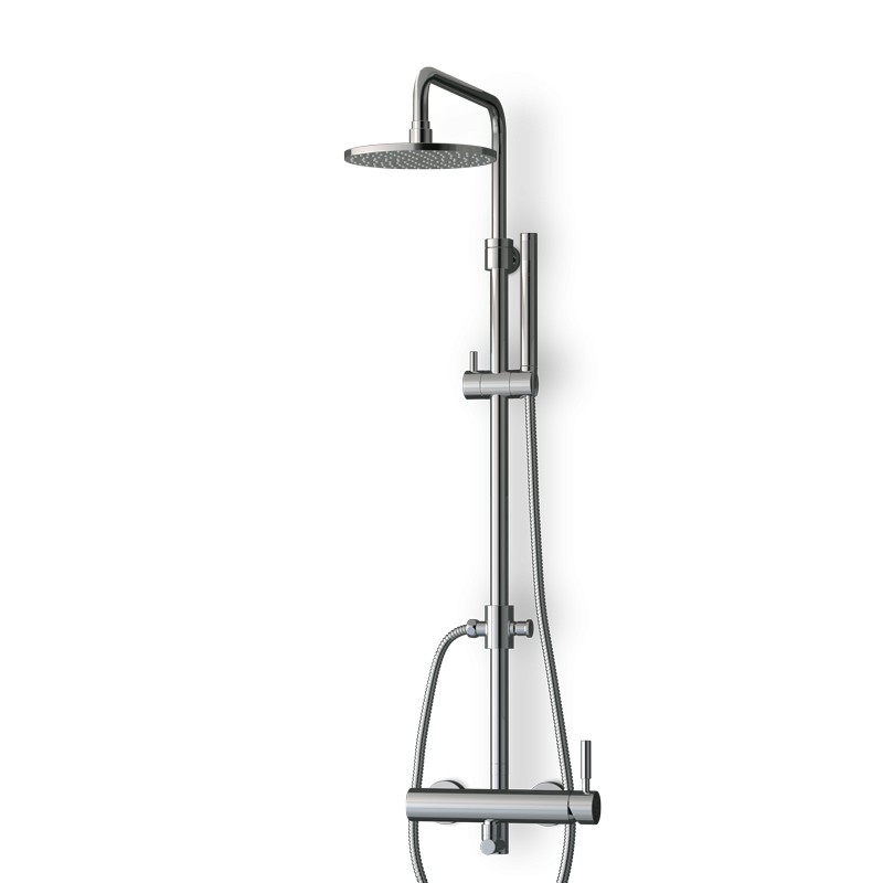 Colonne douche / douchette chromée avec mitigeur Colonne douche / douchette chromée avec mitigeur