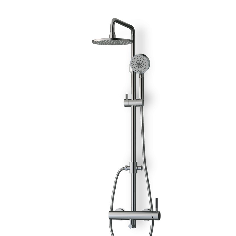 Colonne douche / douchette chromée avec mitigeur Colonne douche / douchette chromée avec mitigeur