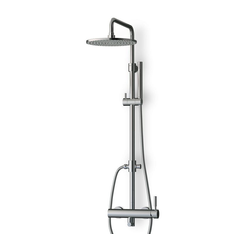 Colonne douche / douchette chromée avec mitigeur Colonne douche / douchette chromée avec mitigeur