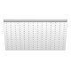 Douche de tête 25x25 cm avec picots anti-calcaire en silicone