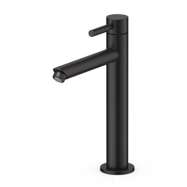 Robinet fontaine haut noir mat