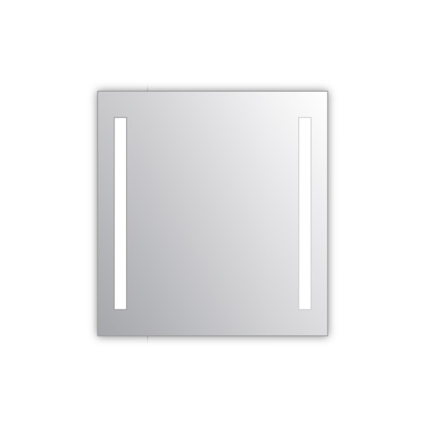 Miroir salle de bain VISIO 70x75 cm avec rétroéclairage LED et prises électriques