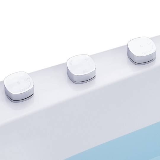 Robinetterie 3 éléments en laiton chromé haute qualité
