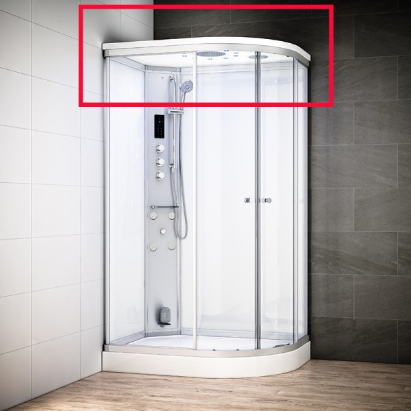 Toit SILVER 120 GAUCHE ASYMETRIQUE HAMMAM