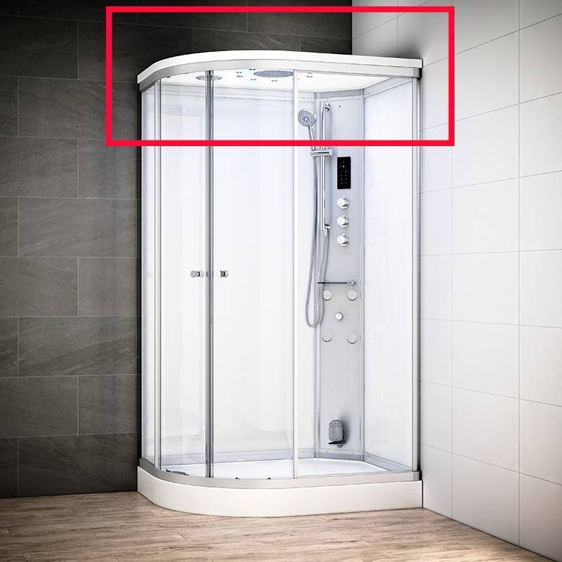 Toit SILVER 120 DROITE ASYMETRIQUE HAMMAM