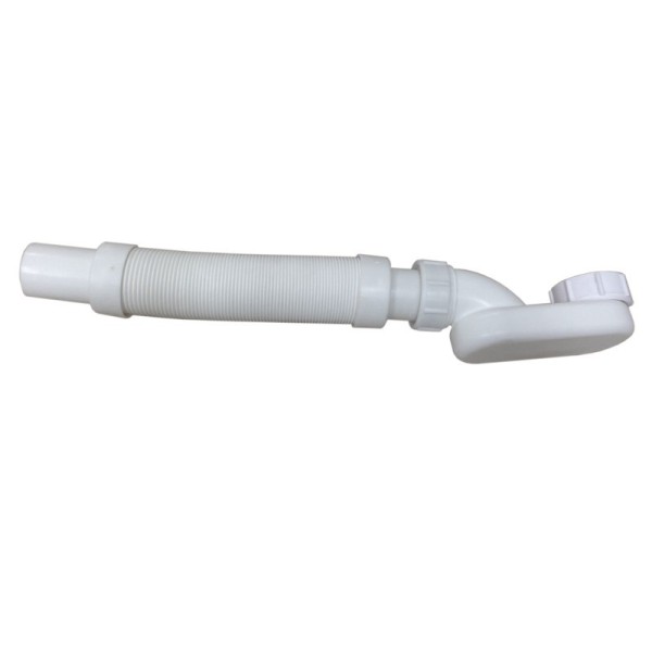 Coude avec siphon (présenté avec le flexible vendu séparement)