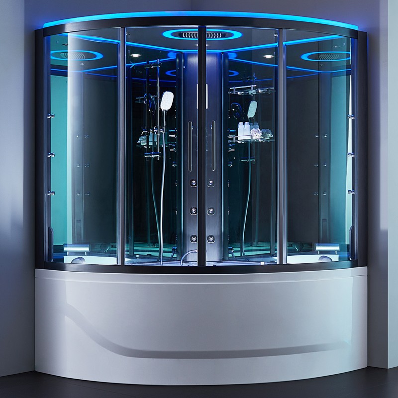 Baignoire douche hammam d'angle OMEGA 150S Baignoire douche hammam d'angle OMEGA 150S