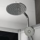 Cabine de douche rectangulaire 120x80 cm SILVER 120 Noir