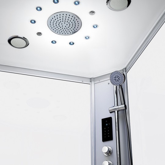 Pluie tropicale 95 jets | Brumisateurs | Chromothérapie LED | Haut-parleur | Ventilation