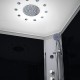 Pluie tropicale en laiton chromé 95 jets | Brumisateurs | Chromothérapie LED