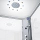 Pluie tropicale en laiton chromé 95 jets | Brumisateurs | Chromothérapie LED