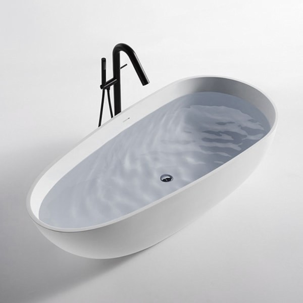 Baignoire ilot 140 cm Cocoon en Solid Surface (corian)