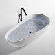 Baignoire ilot 140 cm Cocoon en Solid Surface (corian)