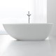 Baignoire ilot 150 cm Cocoon en Solid Surface (corian)