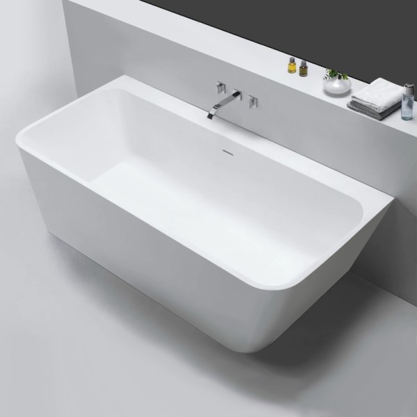 Baignoire semi-ilot LOVE 170 MATE Solid Surface