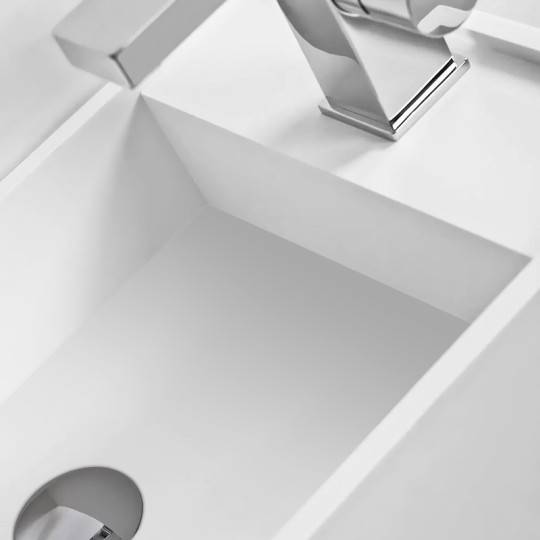Lave-mains suspendu EASY 40 GAUCHE en Solid Surface