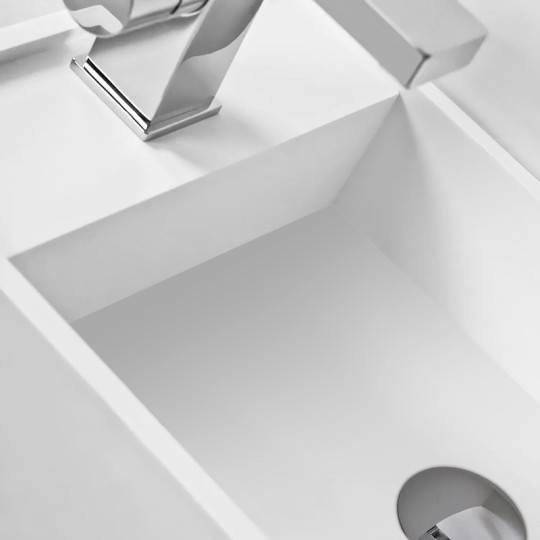Lave-mains suspendu EASY 40 DROITE en Solid Surface