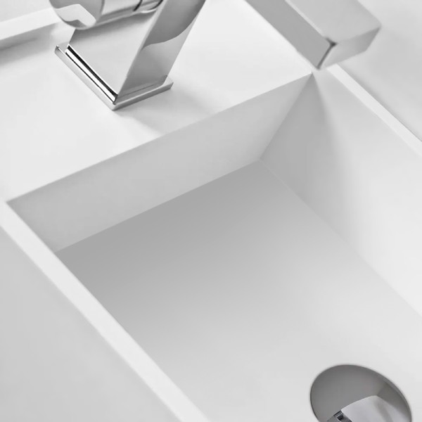 Lave-mains suspendu EASY 50 DROITE en Solid Surface