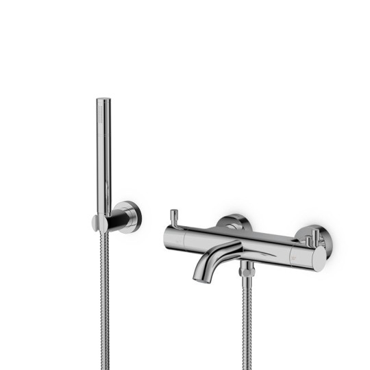 Robinet mitigeur thermostatique mural bain douche KUBIK