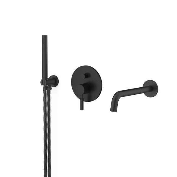 Pack bain / douche encastrée noir mat LOOP 5