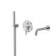 Pack bain / douche encastrée LOOP 5 chrome