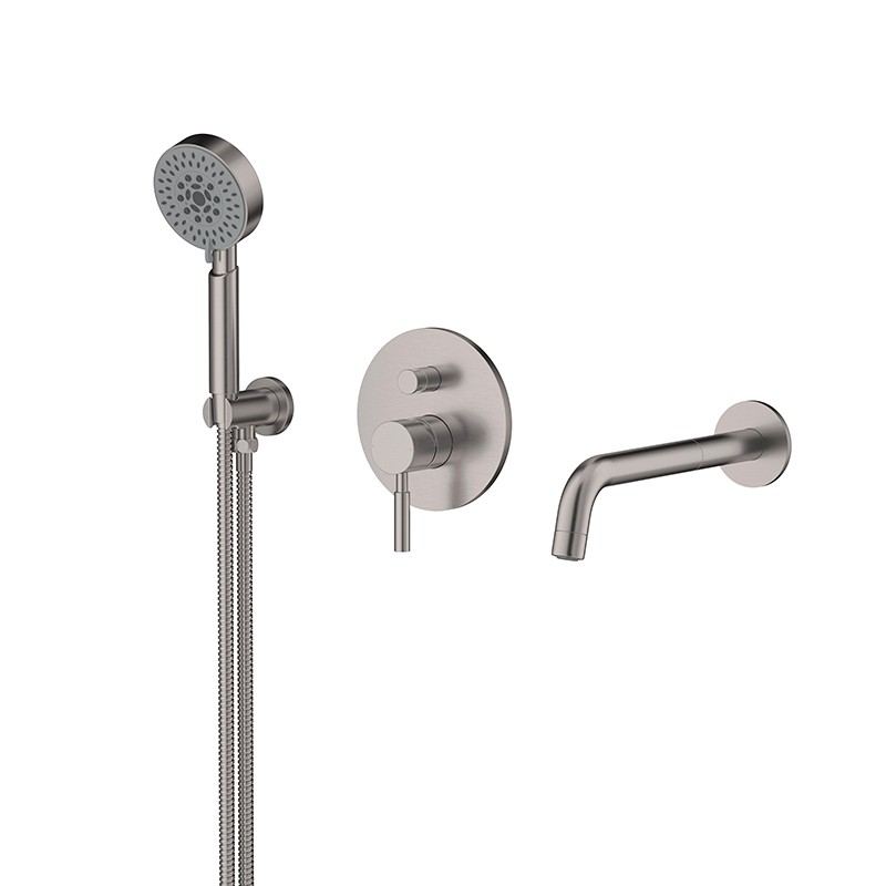 Pack bain/douche LOOP 6 inox brosséPack bain / douche encastrée inox brossé LOOP 6 Pack bain/douche LOOP 6 inox brosséPack bain / douche encastrée inox brossé LOOP 6
