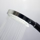Douchette multifonctions en ABS chromé et flexible inox double agraffage