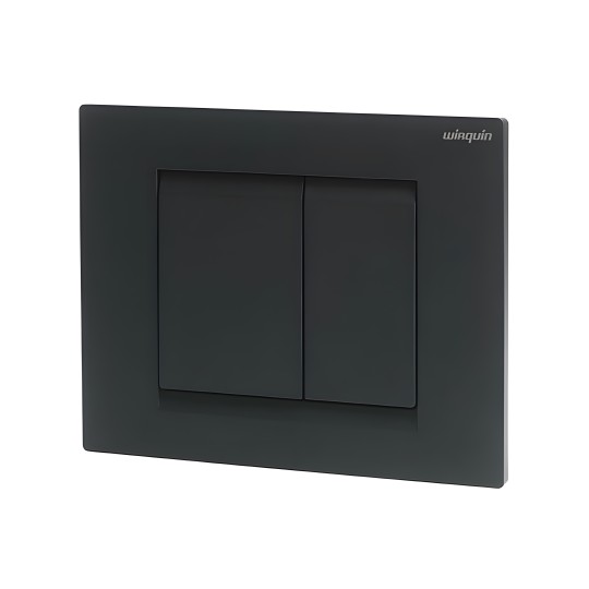 Plaque de commande Essentiel finition Noir Mat