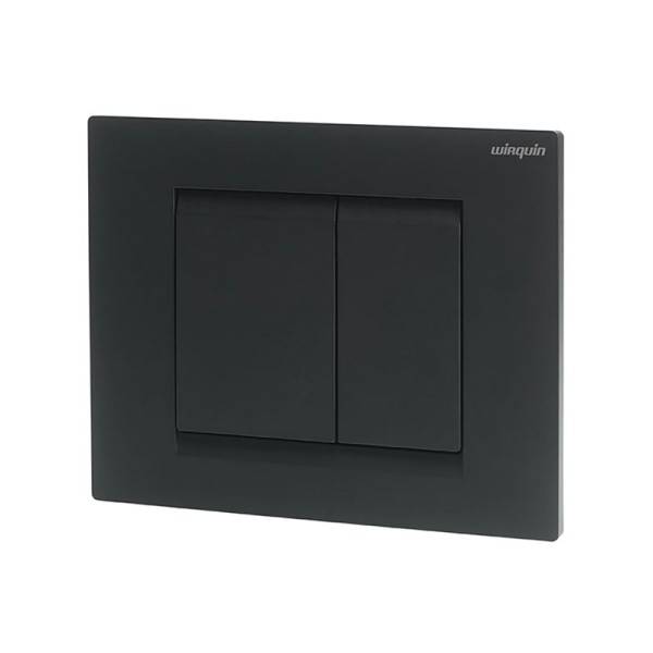 Plaque de commande Essentiel finition Noir Mat