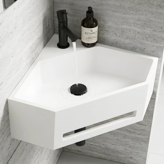 Lave-mains d'angle COSY 40 en Solid Surface