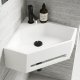 Lave-mains d'angle COSY 40 en Solid Surface