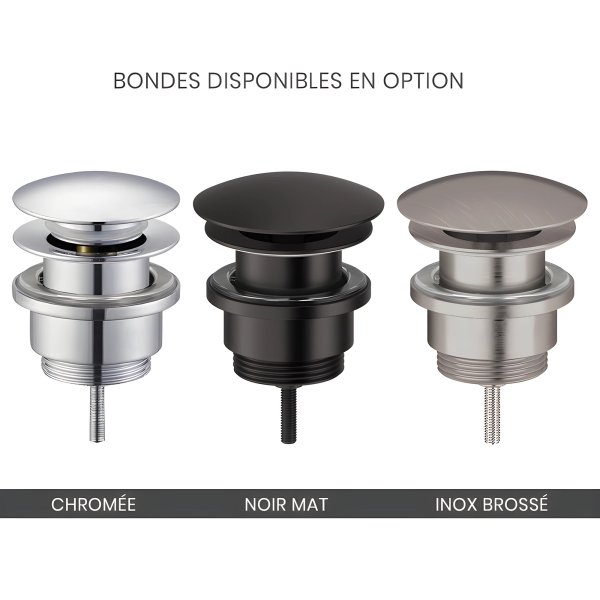 Bonde pop-up optionnelle : 3 finitions au choix